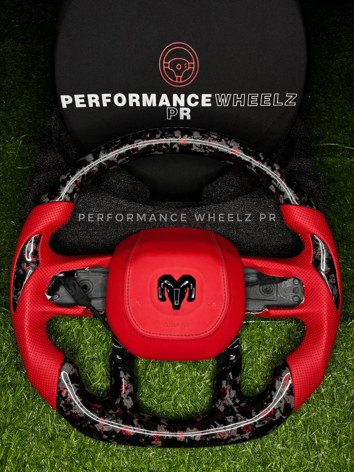 Dodge RAM Carbon Steering Wheel(Rebel, 1500, 2500, TRX, Laramie)