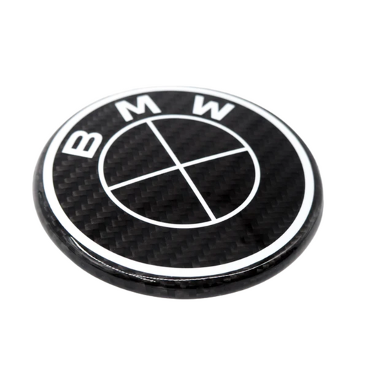 BMW Black Twill Carbon Fiber Emblems